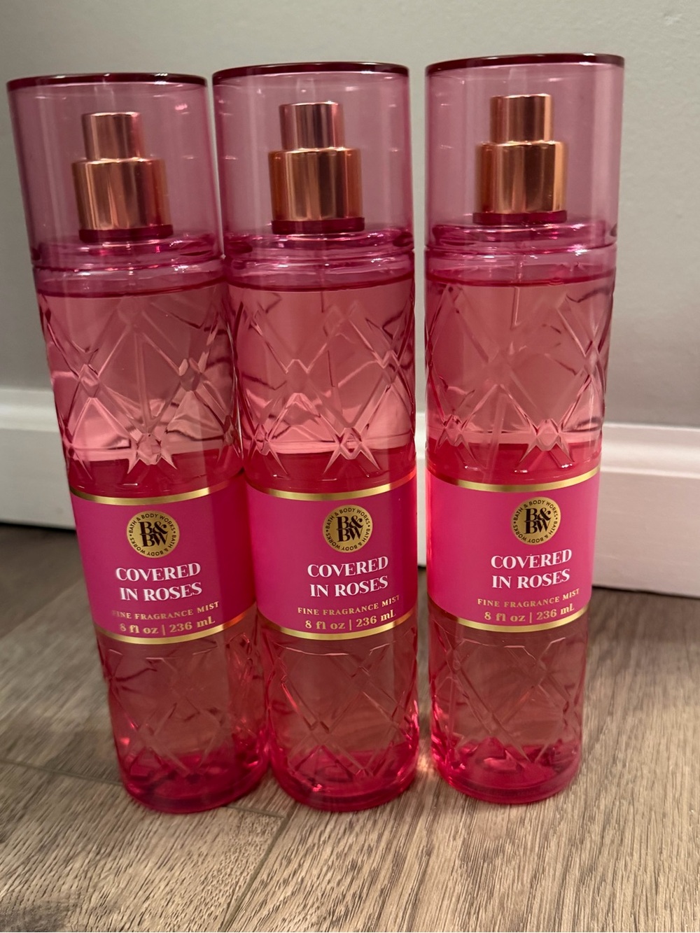 3 Bath & Body Works  Covered in Roses Fine Fragrance Mist